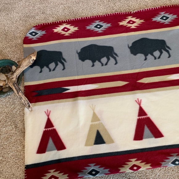 Other - Indian Tribal Print Fleece Throw